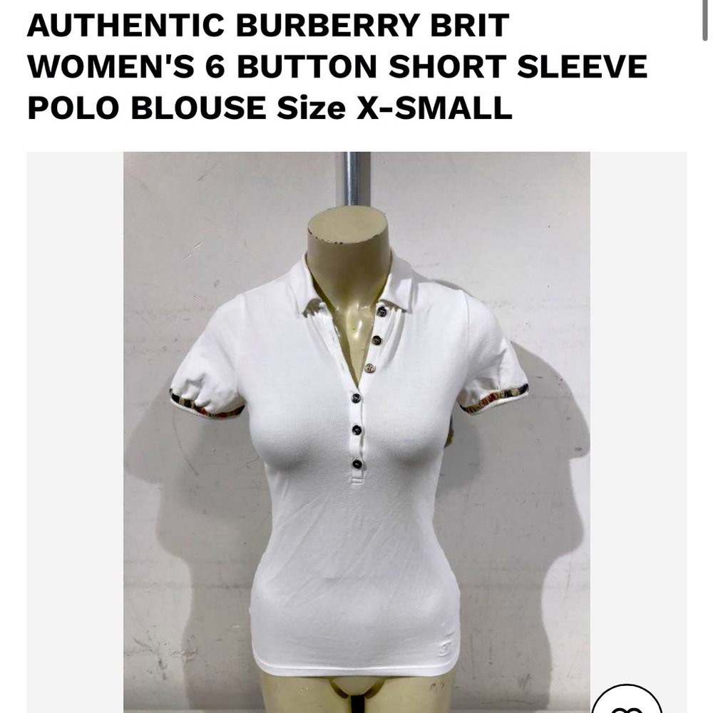 Beautiful  X- Small Burberry Brit  Women’s 6 Button down